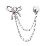 Ungtyb Magnetic Clothing Clips - Metal Button Fastener with Chain | Decorative Clothespin Cinches for Hijab Hat Sleeve, Strong Magnet Brooch Pin for Trousers, Jewelry Accessory for Travel