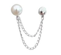 Ungtyb Magnetic Clothing Clips - Metal Button Fastener with Chain | Decorative Clothespin Cinches for Hijab Hat Sleeve, Strong Magnet Brooch Pin for Trousers, Jewelry Accessory for Travel