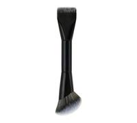 Ungtyb Makeup Brushes, Double-Ended Beauty Tool, Silky Bristles with High Pigment Pickup, Contour and Powder Applicator for Cream or Eyeshadow Blending, Face Sculpting Cosmetics Use 6.77x1.57x1.18in