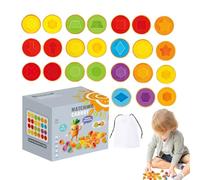 Ungtyb Matching Egg, Party Favors Shape Sorter Toy, Sensory Brain Teaser Kids, Smooth Educational Learning Game, Early Skill Development for Birthday, Celebration Activity, 14.5x12.5x11cm Multicolor