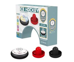 Ungtyb Mesa de Hockey | Juego de Mesa Eléctrico Interactivo con 2 Empujadores,Juguetes de Disco Flotante de Hockey,para Niños y Niñas Familia Hogar Escuela al Aire Libre y