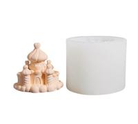 Ungtyb Molde de silicona, herramienta reutilizable de fácil liberación, molde de velas de castillo de , para principiantes, profesionales, proyectos escolares, reuniones familiares