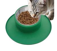 Ungtyb No Tip Pet Bowl, Spill-Proof Cat Water Bowl, Silicona Stainless Steel Pet Bowl, Non-Skid Bowl, Spill-Proof Water Bowl, Silicona Dog Food Bowl, No Skid Cat Water Bowl,