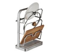 Ungtyb Organizador de tapa de olla, soporte para tapa de sartén y estante para ollas que ahorra espacio, para encimera de cocina, comedor, restaurante, armario, fregadero, despensa, hogar