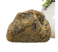 Ungtyb Outside Fake Key Stone, Resin Storage Box Key Stone, Novelty Hide a Key Organizer, Outdoor Ornament Keys Hider 10.5x7x5cm for Courtyard Keys Storage, Terrace Keys Hiding Stone