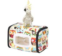 Ungtyb Parrot Cotton Nest, Cartoon Pattern Winter Warm Birds House, Parrot Cage Accessories, Birds Hideaway Sleeping Bed, Budgie Parakeet Cockatiel Conure Nest, Lovebird Parrot Sleeping Bed, Cotton