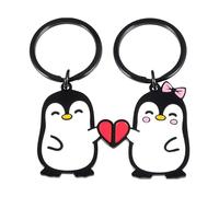 Ungtyb Penguin Charm - Portable Cute Figure Token Keyring | Novelty Figure Keychain for Women, Men, Kids, Family, Friends, Colleagues, Party Favors, Backpack, Purse and Valentine's Day Gift