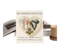 Ungtyb Pet Paws Print Mini Keepsake - Adorable Pocket Ornament with Motivational Card | Lightweight Collectible Design for Friends, Women, Men, Adults, Kids, Boys, Girls, Gift, Home, Office Display