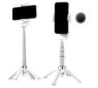 Ungtyb Phone Tripod, Portable Selfie Stick, Adjustable Stand, Wireless Remote, 360° Rotatable Mount for Travel Friendly Smartphone Compatibility, 3.54x.79x0.79in