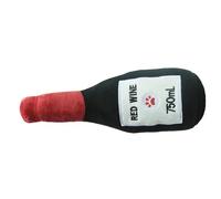 Ungtyb Plush Squeaky Dog Toy, Beer-Shaped Bite-Resistant Interactive Chew Toy, Soft Sound Plush, Easy to Carry and Toss Around, for Puppy Teething and Behavioral Training, 1 Piece