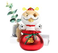 Ungtyb Puppy Snake Design Plush, Year of The Snake Mascot, Spring Festival Snake Toy, Lunar New Year Plush Toy for Present, New Spring Year 2025, Home, Indoor, Outdoor, Multicolor