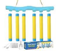 Ungtyb Reaction Stick Drop Toy, Hand Eye Coordination Trainer, Interactive Speed Challenge 3 Adjustable Levels Educational Set for Kids Adults Classroom Family, 15.74x2.08x3.74 Inches
