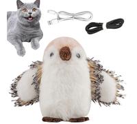 Ungtyb Realistic Bird Cat Toy, Interactive Sound Pet Toy, Exercise and Entertainment Plush with Bird Chirping, Cats, Small Dogs, Kids, Teens, Adults, Playtime Fun, 17x10x10cm ABS