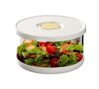 Ungtyb Salad Container Leakproof Glass Salad Bowl with Airtight Lid Microwavable Safe Lunch Box for Workplace Snack Restaurant Pantry Camping School Durable Clear Glass Food Storage