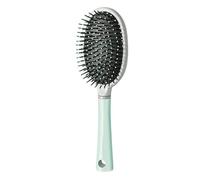 Ungtyb Scalp Massage Brush, Detangling Hair Comb, Ergonomic Grooming Tool, Soft Silicone Bristles Non Slip Grip Black for Shower Spa and Daily Use, 2.64x1.38x9.25 Inches