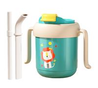 Ungtyb Senior Drinking Cup, Spill-Proof Straw Cup, Double Handle Design, Lightweight Easy Grip, Made from High-Grade, Safe, and Sturdy Pp Material, 300 ml, 4,65 x 3,58 in