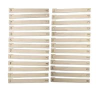 Ungtyb Separadores Alfabeticos para Discos | 26 Piezas Soporte de Madera - Divisores para Álbumes de Vinilo | Para Estantes en Horizontal o Vertical, Álbumes, Medios y Entusiastas de la