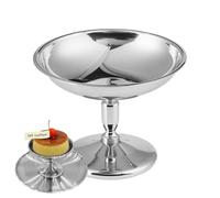 Ungtyb Set of 4 Stainless Steel Dessert Bowls - Polished Metal Serving Bowls for Ice Cream Yogurt Snacks | Durable Food Safe Material, Stackable Design for Kitchen, Party Outdoor 3.07x3.86 in