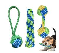 Ungtyb Small Dog Rope, Puppy Tug Toy, Engaging Dog Chew Rope with Interactive, Sturdy and Non Toxic, Safe Design for Indoor or Outdoor Play of Any Breeds, 3 Pieces
