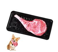 Ungtyb Squeaky Chew Toys, Dog Puppy Toy, Steak Shaped Chewer with Bite Resistant and Sturdy Material for Fetch or Keeping Puppies Entertained During Playtime, 1 Piece
