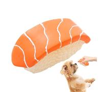 Ungtyb Squeaky Puppy Chew Toy, Sushi Themed Pet Training Tool, Latex Interactive Plays Small Size Makes It Easy for Puppies and Small Dogs to Carry, for Dogs 2.95x1.18 Inches