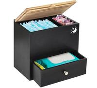 Ungtyb Tampon Holder, Decorative Pad Box Dispenser, Stylish Bathroom Organizer, Compact Design for Guest Sink Apartment Toilet, Home and Spa Restroom Storage, Makeup and Beauty Essentials Organizer
