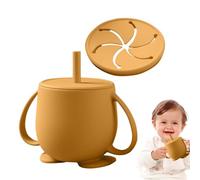 Ungtyb Taza de entrenamiento de silicona, , mango de agarre | Taza para niños para destete LED, desarrollo temprano de habilidades para beber, diseño irrompible, transición de botella a