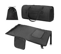 Ungtyb Toddler Airplane Bed, Inflatable Travel Foot Rest Bed, Portable Sleeping Mat Carry-On Duffel Bag, Airplane Train, Car, Road Trips, Weekend Gym, Camping, 76.2 x 43.2 x 2.5 cm Black Gray Blue