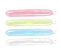 Ungtyb Toothbrush Travel Case, Toothbrush Covers for Travel, Protective Hygiene Organizer, Portable Storage Box for Bathroom, Business Trip, Vacation, Outing Use, Multicolor, 4 Pieces, Paquete de 4