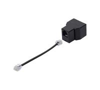 Ungtyb Two-Way Phone Jack Splitter, Telephone Cord Splitter Converter, Connect Phone, Fax Machine, Modem, DSL Equipment, Perfect for Home Office Use, Simple Installation and High-Quality Performance