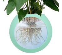 Ungtyb Wall Vases for Flowers, Strong Adhesive Silicone Globe Vase, Terrarium Air Plant Holder, Decorative Wall-Mounted Plant Pot for Home, Offices and Tank Decoration, 4.69x4.21 Inches