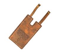 Ungtyb Western Wallet Women, Boot Style Card Holder, Snap Strap Closure, Faux Leather Handmade Design Ideal for Travel, Vacation, Business, Casual Daily Carry, 3.94x1.57x0.39 Inches, Marrón claro