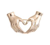 Ungtyb Women Brooch - Vintage Fashion Pin & Jewelry | Cute Heart Hands Sweater Coat Accessory for Women for Girls, Party, Casual Wear, Gift, Collectible Pin, Elegant Outfit Accent for Events
