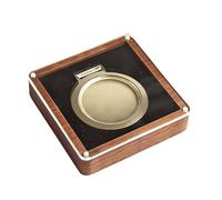 Ungtyb Wooden Badge Storage Box - Vintage Small Clear Wood Keepsake Organizer | Display Case for Jewelry, Photos, Ribbons, Sport Pins, Keepsakes, Memory Collection, Home, Office & Craft Display