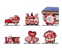 Ungtyb Wooden Valentines Day Decor, Freestanding Valentine Table Sign, Romantic Valentines Day Decorations, Truck Heart Table Decor, Valentine Home Shelf Display, Wooden Romantic Home Decorations, Fr