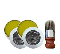 Ungüento reparador de muebles Evergloss, ungüento reparador de muebles de cuero Evergloss, crema para cuero Evergloss, ungüento reparador de cuero y muebles Evergloss + cepillo aplicador (2PCS)
