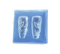 Unguis Art - Elastómero fundido con plan aliviado de pájaros, formato transparente reciclable para escultura, manualidades y decoración de joyas, herramienta de elastómero
