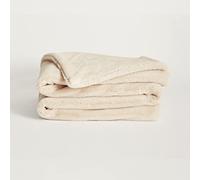 UnHide Lil' Marsh - Manta de Piel sintética, Duradera, Ligera, Extra Suave, Lavable a máquina, añade una Capa de suavidad a Cualquier Cama, sofá o Silla de Lectura, Oso Beige, pequeña (50 x 60