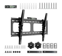 unho Soporte TV Pared Inclinable, Soporte tv 26-75 Pulgadas de Pared para LED LCD OLED Plasma Soporte Fijo de Televisión Ultra Delgado Ajustable de 15° Carga Máx 45kg VESA 700x400 con Nivel de Burbuja