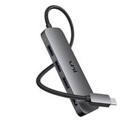 uni Adaptador USB Tipo C a USB 3.0 con 4 Puertos, [5 Gbps, Aluminio] Hub USB C a USB, Concentrador de Datos para MacBook Pro/Air iPad Pro XPS Chromebook iPhone15 Pro/MAX Galaxy, etc - Cable de 60cm