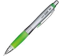 Uni Alpha-gel Shaker - Portaminas (1 unidad), color amarillo y verde, agarre suave, 0,5 mm