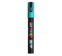 Uni-Ball 182562 - Marcador POSCA con punta redonda mediana, verde esmeralda | Rotulador con tinta pigmentada al agua, opaco, apto para casi todas las superficies, punta recambiable