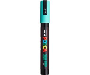 Uni-Ball 182567 - Rotulador POSCA con punta redonda media-fina, verde agua | Rotulador con tinta pigmentada al agua, opaco, apto para casi todas las superficies, punta recambiable