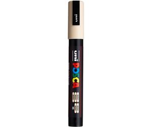 Uni-Ball 182572 - Marcador POSCA con punta redonda media-fina, beige | Rotulador con tinta pigmentada al agua, opaco, para casi todas las superficies, punta recambiable