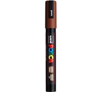 Uni-Ball 182587 - Marcador POSCA con punta redonda media fina, marrón | Rotulador con tinta pigmentada al agua, opaco, apto para casi todas las superficies, punta recambiable