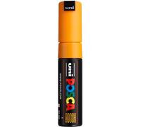 Uni-Ball 182615 - Marcador POSCA con punta de cuña ancha, naranja oscuro | Rotulador con tinta pigmentada al agua, alto poder de cobertura, apto para casi todas las superficies, punta recambiable
