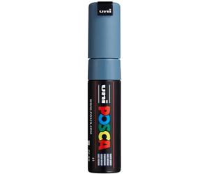 Uni-Ball 182635 - Marcador POSCA con punta de cuña ancha, gris pizarra | Rotulador con punta en cuña de 8 mm para casi todas las superficies