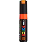 Uni-Ball 182676 - Marcador POSCA con punta de cuña ancha, naranja neón | Rotulador con punta en cuña de 8 mm para casi todas las superficies