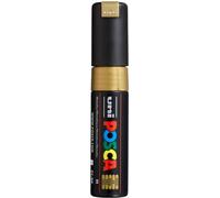uni-ball 182681 - Marcador POSCA con punta de cuña ancha, dorado