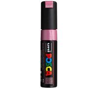 Uni-Ball 182689 - Marcador POSCA con punta de cuña ancha, rosa metálico | Rotulador con punta en cuña de 8 mm para casi todas las superficies